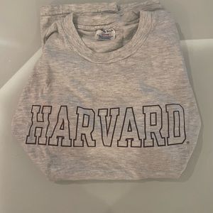 Champion | T-Shirt | Medium | White-Grey | Harvard Logo | Good Condition
